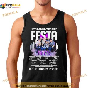 Bts Festa 10th Anniversary Bts Presents Everywhere Signatures Shirt 3