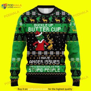 Buckle Up Butter Cup Sweater Christmas 3D Ugly Sweater