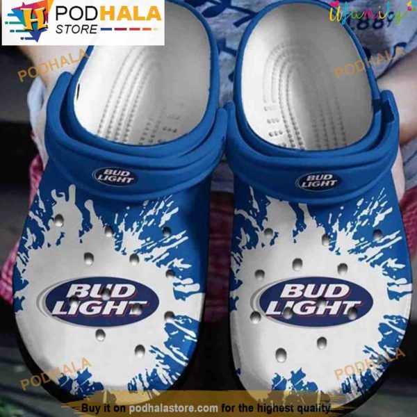 Bud Light Beer 3D Crocs, Funny Crocs