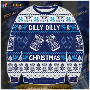 Bud Light Dilly Dilly Ugly Christmas Sweater