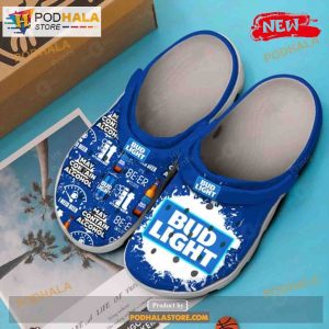 Bud Light Hot Summer Collection For Man and Women Crocs Clog Shoes Podhalastore