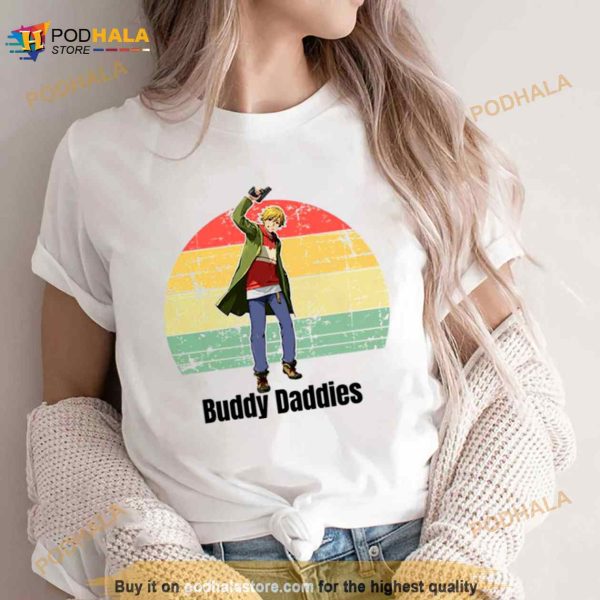 Buddy Daddies Distressed Anime Shirt