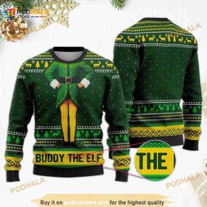 Buddy The Elf Ugly Christmas Sweater, Elf Quote Sweater