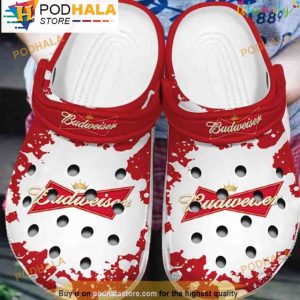 Budweiser Beer 3D Crocs, Funny Crocs