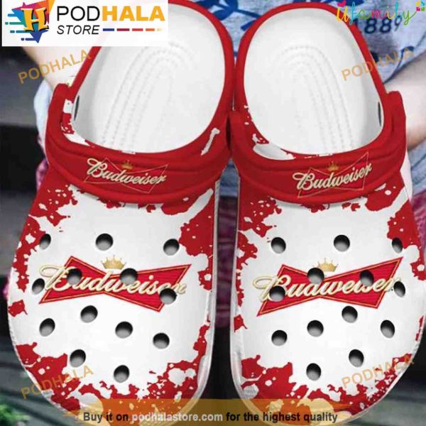 Budweiser Beer 3D Crocs, Funny Crocs