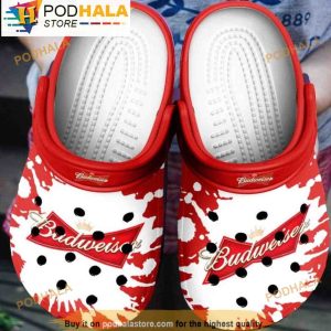 Budweiser Beer Adults 3D Crocs Clog Shoes, Funny Crocs