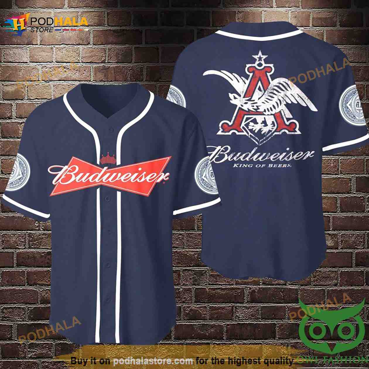 Personalized American Flag Bud Light Seahawk Baseball Jersey