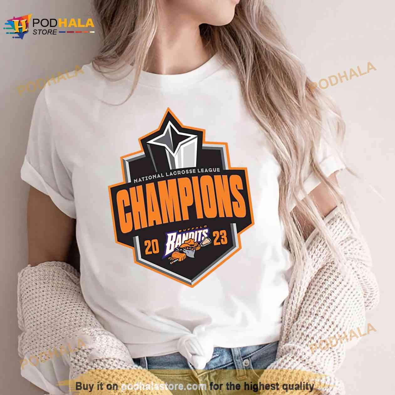 Buffalo Bandits 2023 National Lacrosse League Champions logo shirt