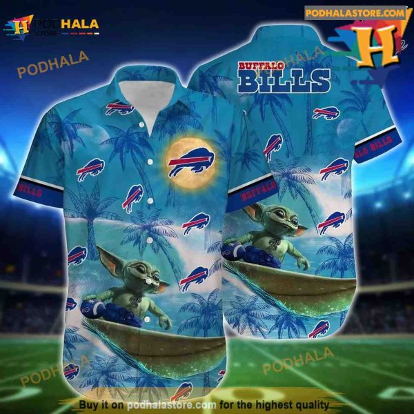 Buffalo Bills Footbal NFL Baby Yoda Hawaiian Shirt