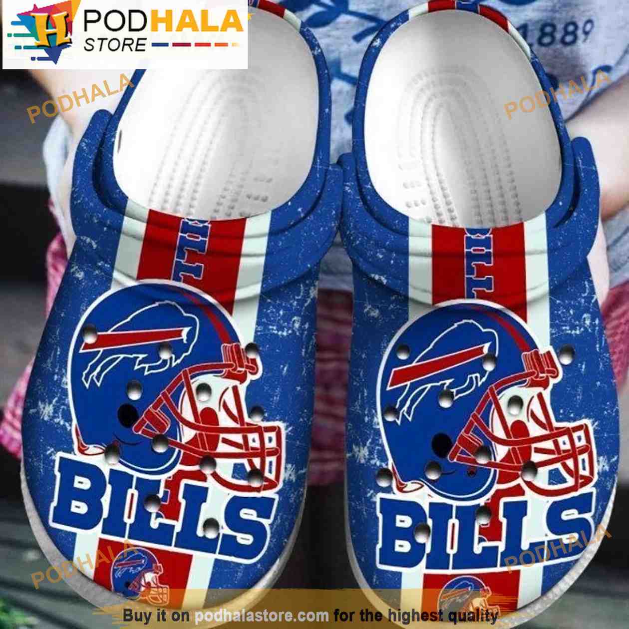 Buffalo Bills Football Helmet Nfl 3D Crocs, Funny Crocs - Bring Your Ideas,  Thoughts And Imaginations Into Reality Today