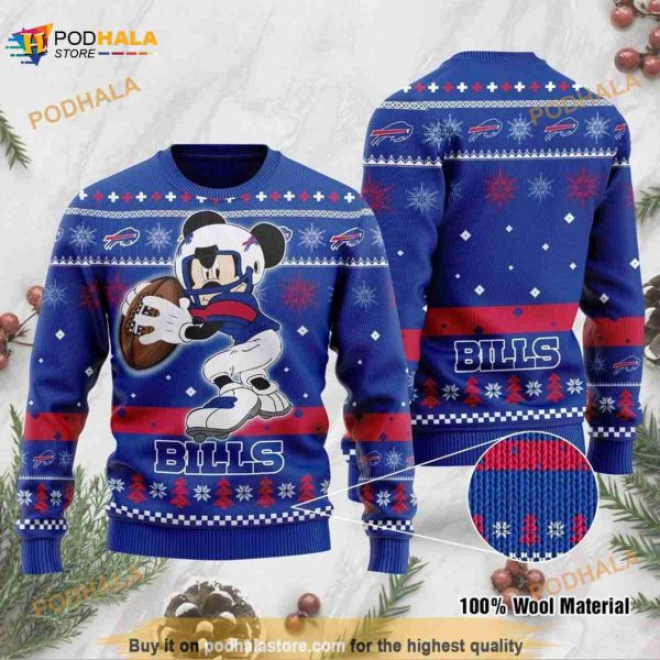 Buffalo Bills Mickey Mouse Ugly Christmas Sweater For Fans