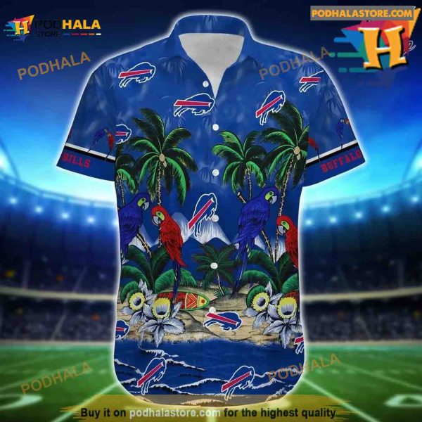 Buffalo Bills NFL Football Hawaiian Shirt Summer Tropical Patternss Gift