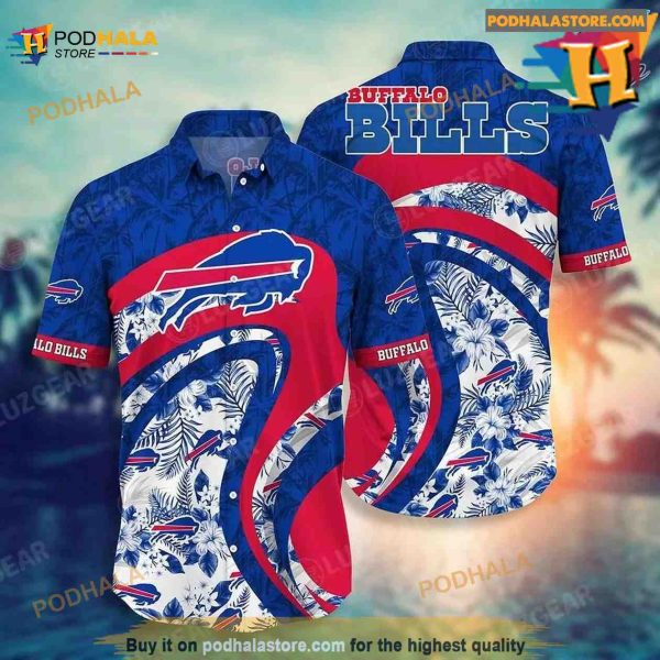 Buffalo Bills NFL Hawaii Shirt Floral Tropical Patterns Summer Hawaiian Shirt