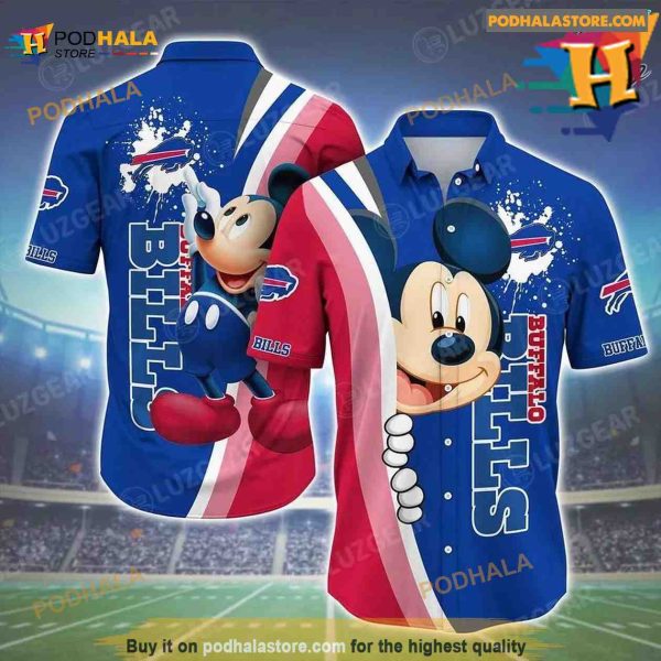 Buffalo Bills NFL Hawaiian Shirt Mickey 3D Printed Best Gift Ever For Fans