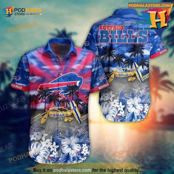Buffalo Bills NFL Hawaiian Shirt Tropical Patterns Summer For NFL Football Fans