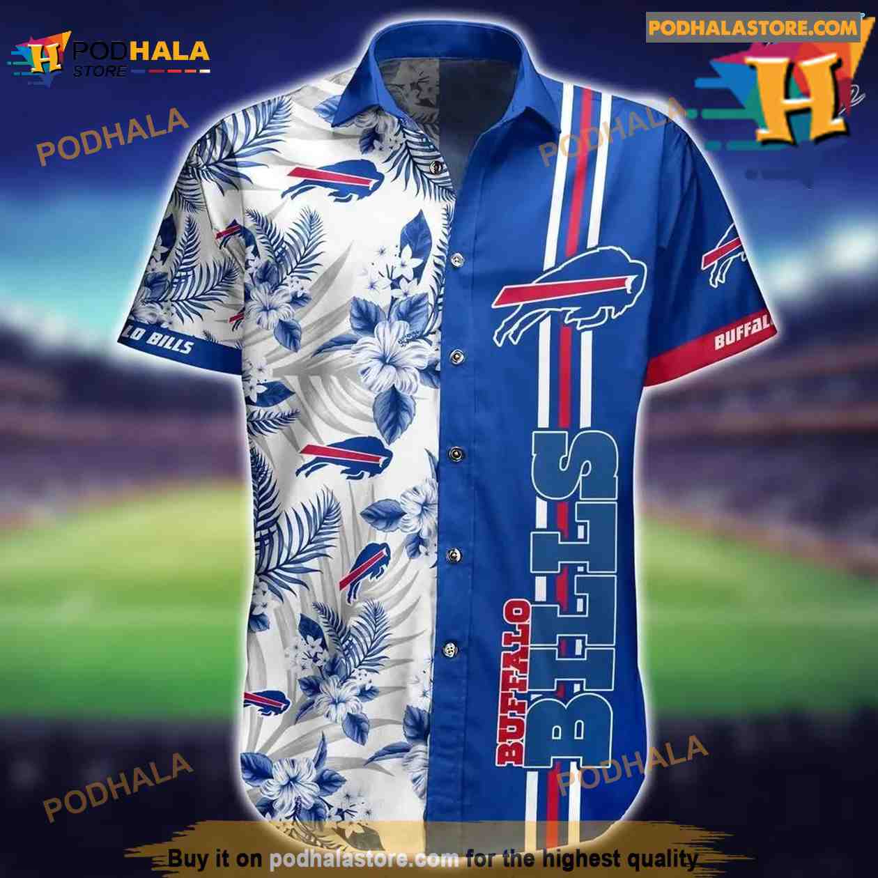 Onres design Buffalo Bills Aloha Tropical Hawaiian Shirt