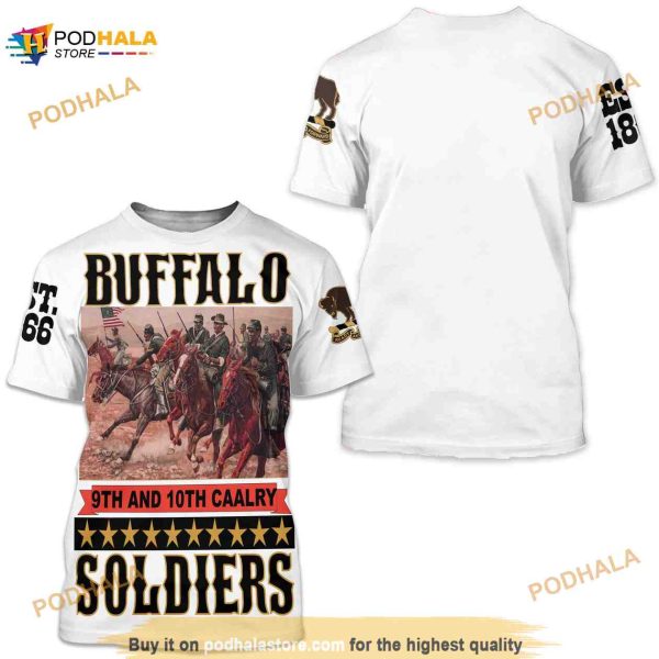 Buffalo Soldiers Cavalry African American Heroes 3D Shirt Black History Month
