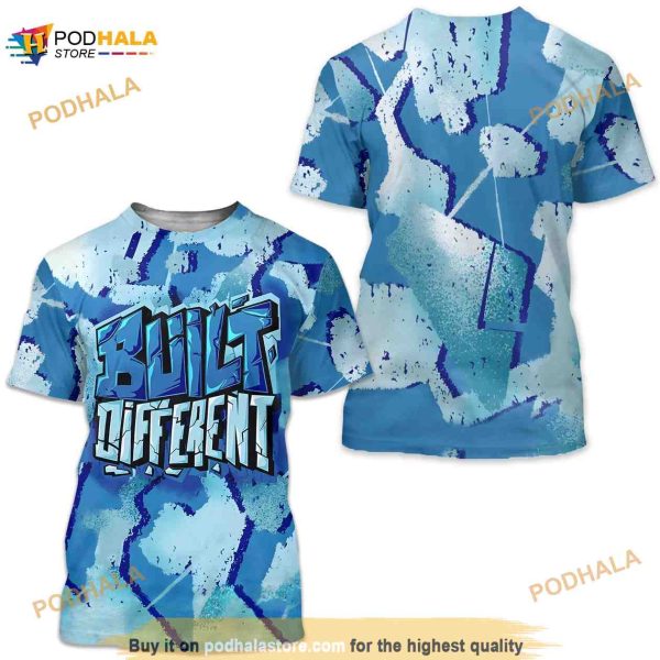 Built Different Broken Match Dunk Low Retro Argon 3D Shirt
