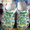 Bulbasaur Pattern White 3D Crocs Clog Shoes, Funny Crocs
