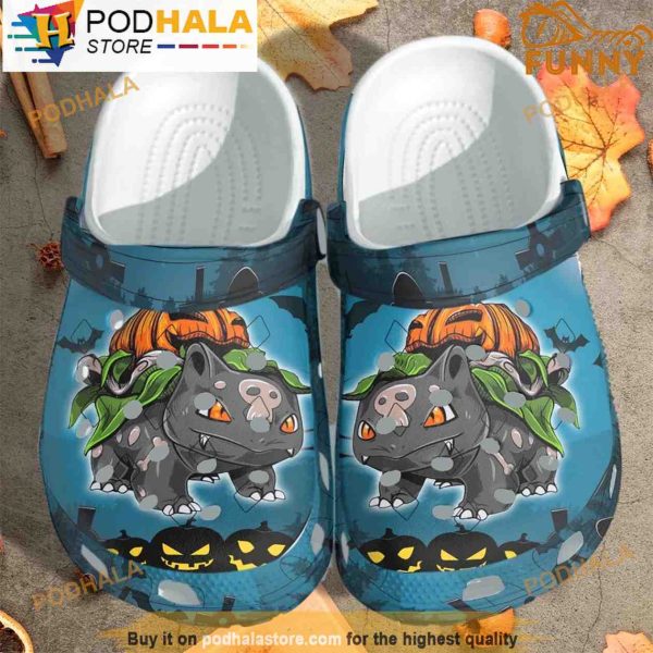 Bulbasaur Pokemon 3D Crocs Clog Shoes, Funny Crocs