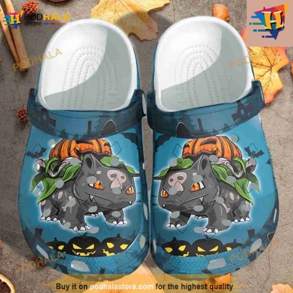 Bulbasaur Pumpkin Halloween Clogs Crocs Clog Shoes