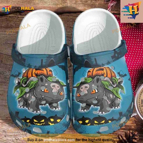 Bulbasaur Pumpkin Halloween Clogs Crocs Clog Shoes