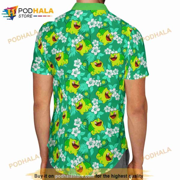 Bulbasaur Tropical Beach Pokemon 3D Funny Hawaiian Shirt