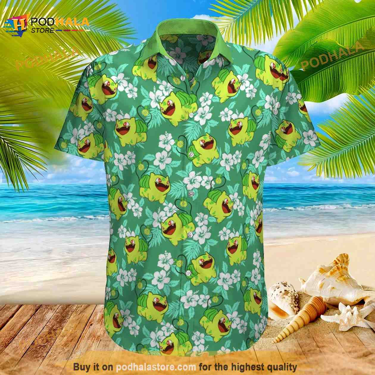 Frog Green Pattern Hawaiian Shirt For Men, Hawaiian Shirt For Women, Aloha  Shirt, Hawaii Shirt in 2023