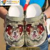 Bulldog Crack Red Heart Dog 3D Crocs, Funny Crocs