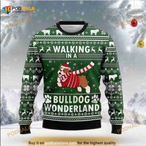 Bulldog Ugly Christmas Family Ugly Sweater, Funny Xmas Gifts