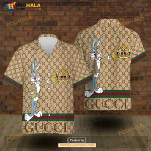 Bunny And Gucci Trending Style Hawaiian Shirts, Tropical Shirt For Women