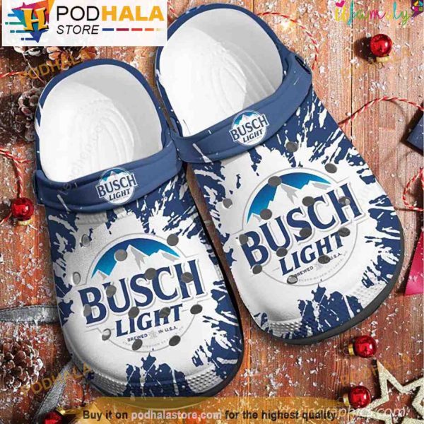 Busch Light Beer 3D Crocs, Funny Crocs