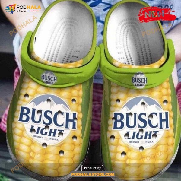 Busch Light Comfortable For Mens And Womens Classic Water Crocs Clog Shoes