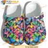 Butterflies Pattern Thanksgiving 3D Crocs, Funny Crocs
