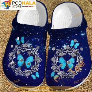 Butterfly 3D Crocs Women, Funny Crocs
