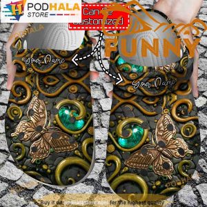 Butterfly Ancient 3D Crocs Classic Clog, Funny Crocs
