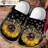Butterfly And Sunflower Lovers 3D Crocs, Funny Crocs
