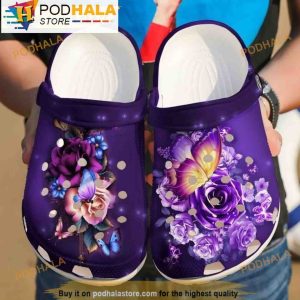 Butterfly Easy Spirit 3D Crocs, Funny Crocs