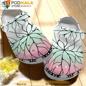 Butterfly Kochou Kimono Anime 3D Crocs, Funny Crocs