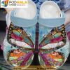 Butterfly Water Color Pattern 3D Crocs, Funny Crocs