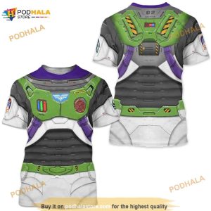 Buzz Lightyear 3D Shirt, Disney Lightyear 2022 Costume Gift