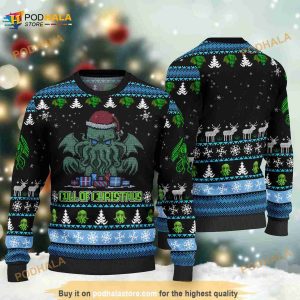 Call Of Cthulhu Ugly Christmas 3D Sweater, Funny Xmas Gifts