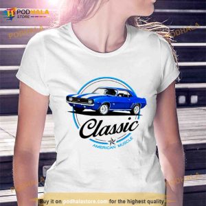 Camaro Retro American Vintage Car Shirt 3