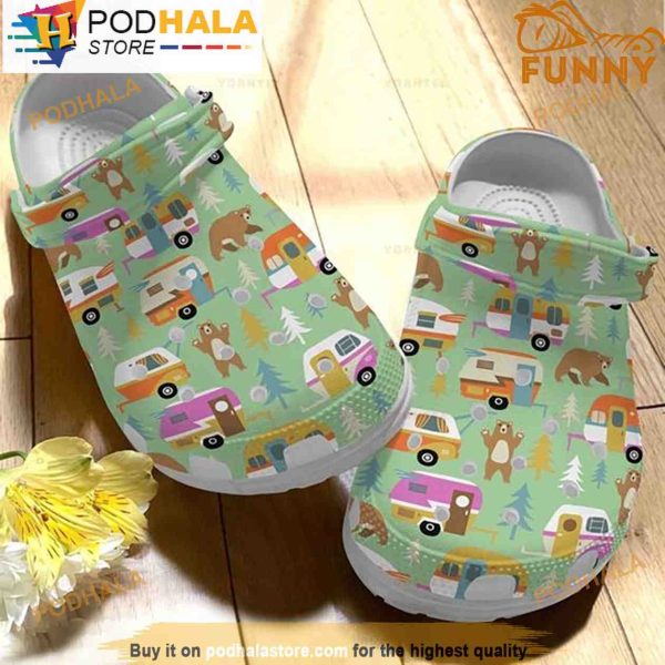 Camper 3D Crocs, Camping Gift, Funny Crocs