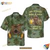Camping Beer Hawaiian Shirt, Camping Angry Bear Drink Beer, Aloha Unisex Shirt