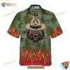 Camping Beer Hawaiian Shirt, Camping Sheriff Bear Drink Beer Aloha Unisex Shirt