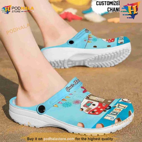 Camping Juts Go Summer Happy Camper Best Gifts For Lovers Campers Crocs Clog Shoes