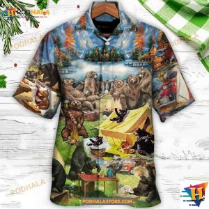 Camping Naughty Bears Worst Case Scenario Bears Eat Aloha Hawaiian Shirt For Bear Lovers 2