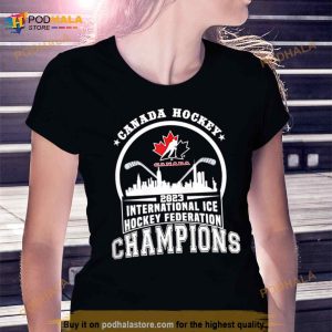 Canada Hockey 2023 International ICE Hockey Federation Champions Skyline Shirt