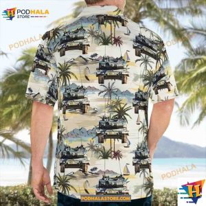 Canadian Army Leopard Tank From Lord Strathcona's Horse Hawaiian Shirt 3